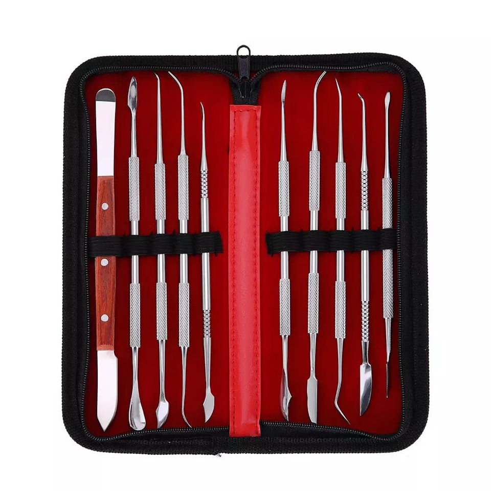 Waxing Kit Home - 10 buah/Set pisau plester spatula gigi