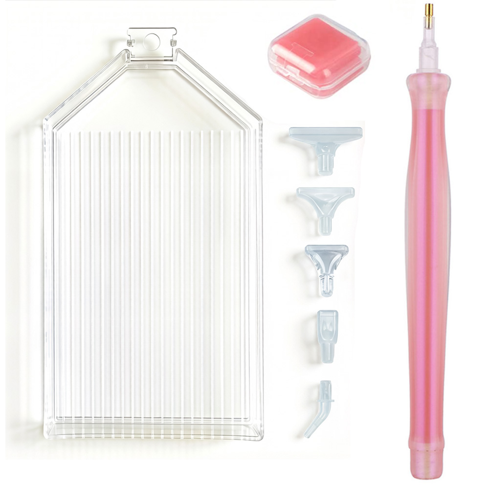 Waxing Kit Home - Set Peralatan Lukis Berlian, Tray Penyimpanan,