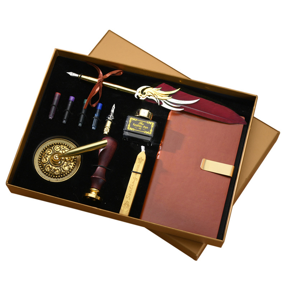 Waxing Kit Home - Set Pena Bulu dan Tinta Retro,