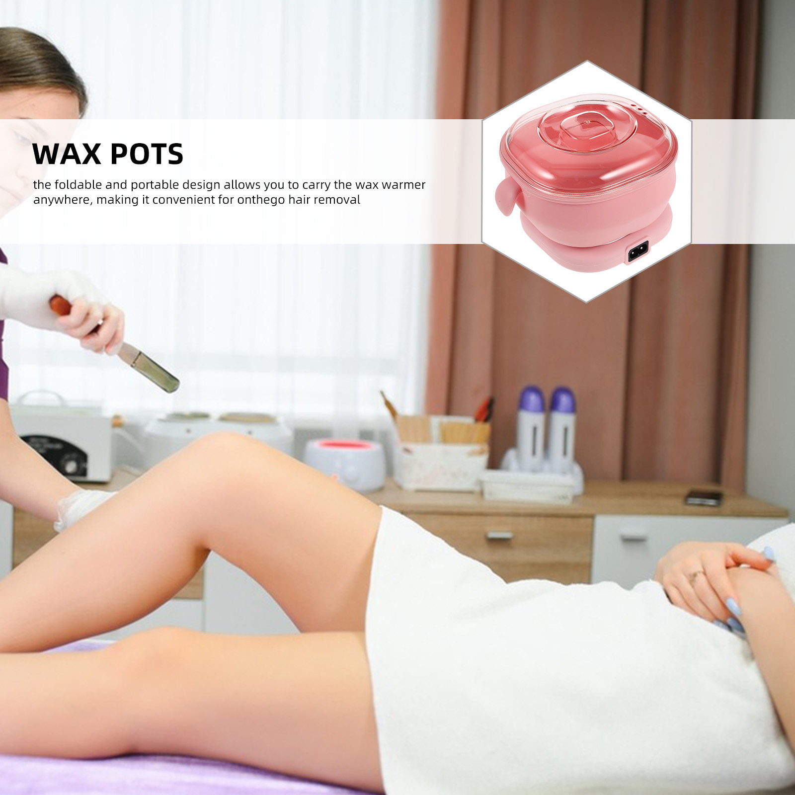 Pemanas Lilin Lipat Portabel d - Waxing Kit Home ulasan dan harga