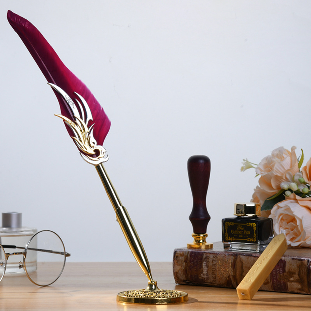 Set Pena Bulu dan Tinta Retro, - Waxing Kit Home ulasan dan harga